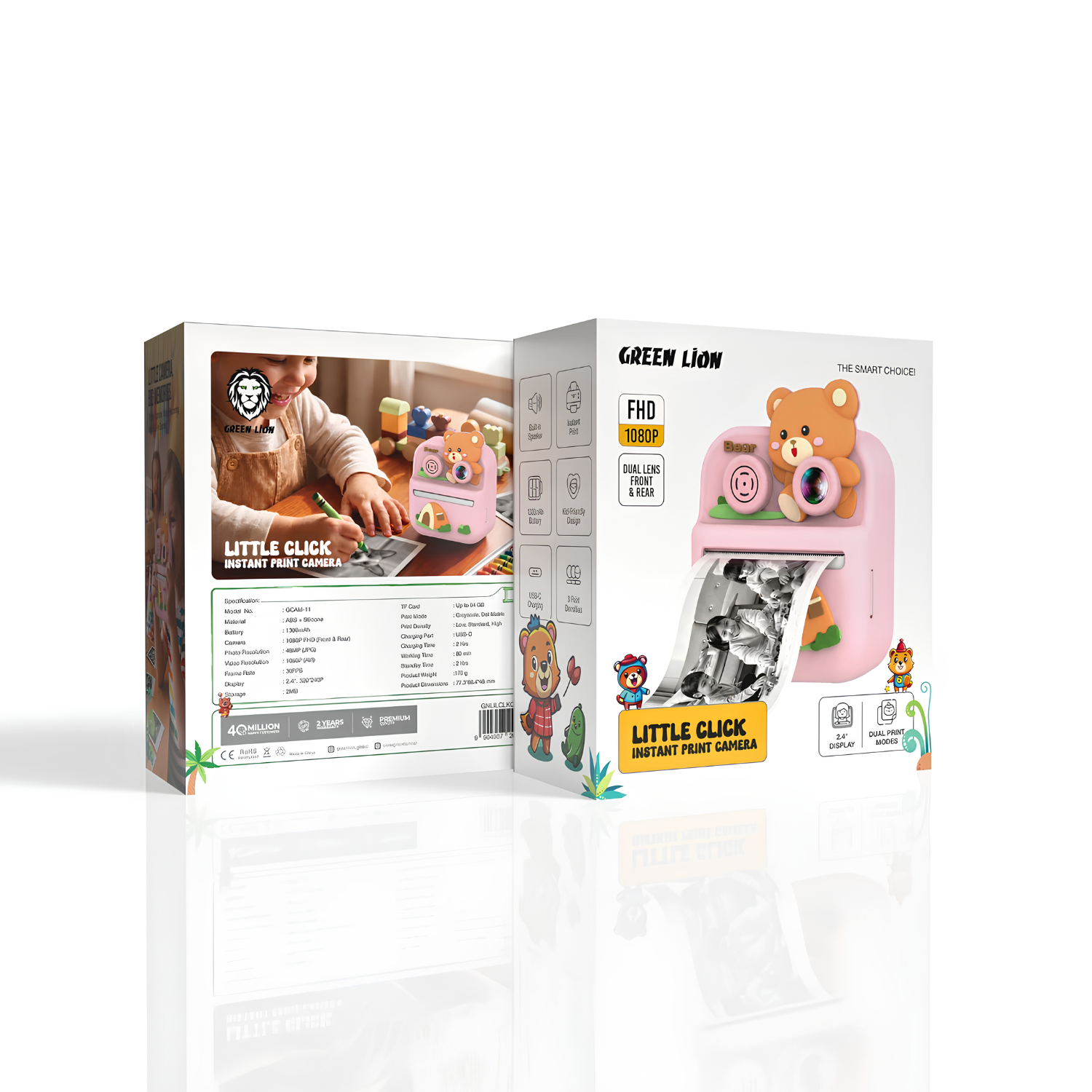 Green Lion Little Click Instant Print Camera