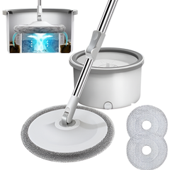 360° Rotating Floor Mop Set with Hands-Free Water Wringer