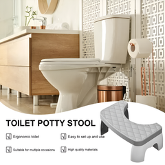 Bathroom Toilet Stool, 35° Ergonomic Toilet Footstool