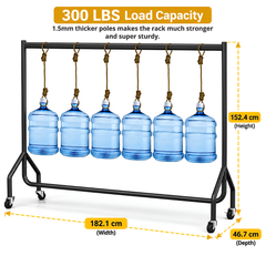 Heavy Duty Clothes Rack with Wheels