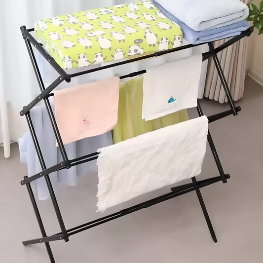 Foldable Multi Tier Clothes Drying Stand for Easy Everyday Laundry