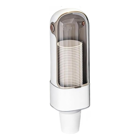 Wall Mounted Disposable Paper Cup Dispenser with Transparent Dustproof Cover