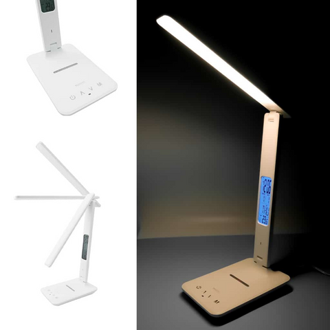 Yesido DS20 - Desk Lamp with 10W Wireless Charging and LCD Display