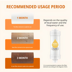 H201 Bathroom Shower Head Filter with Fragrance