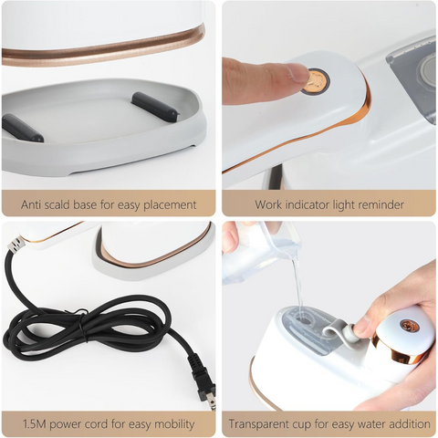 Electric Steam Iron with Visible Water Tank, for Travelers