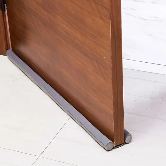 A door guard is inserted on a door bottom