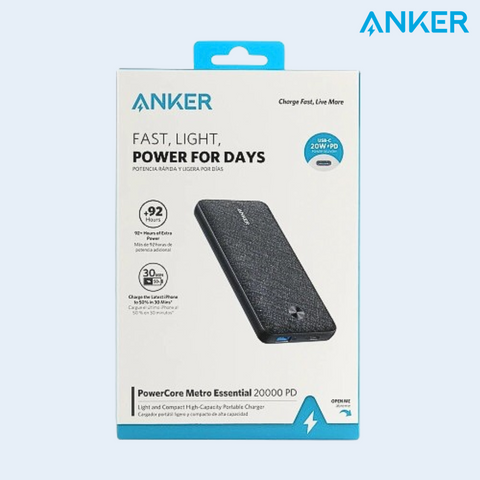 Anker Power Bank 20000mAh - Anker PowerCore Metro Essential PD