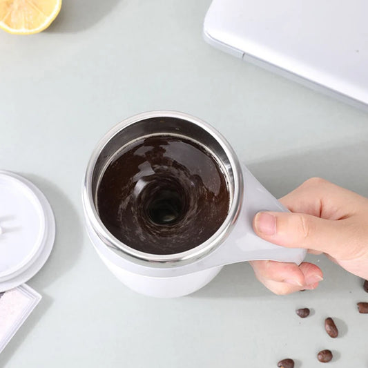 Portable Thermal Automatic Self Stirring Coffee Tea Mixing Mug with Lid