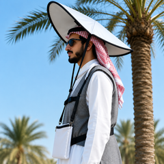 360° UV Protection Sun Hat with Storage Pouch & Adjustable Waist Belt