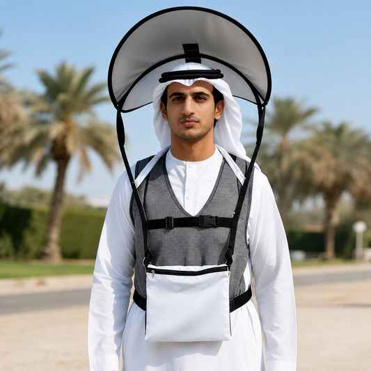 360° UV Protection Sun Hat with Storage Pouch & Adjustable Waist Belt