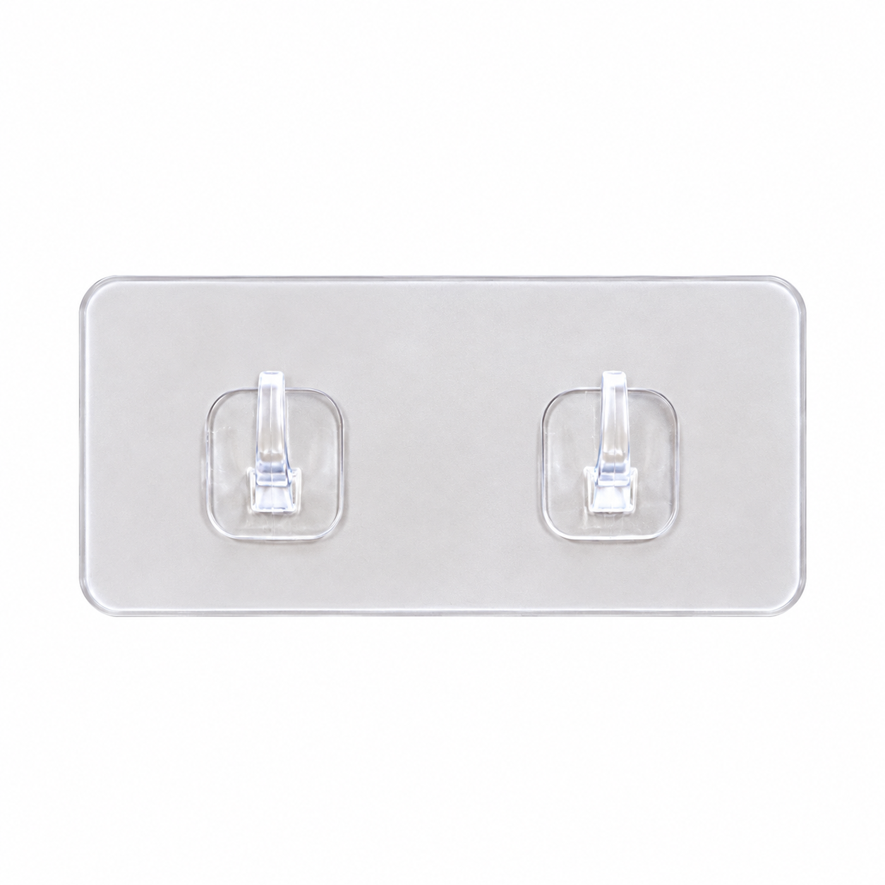 Clear Adhesive Double Hook Wall Strips