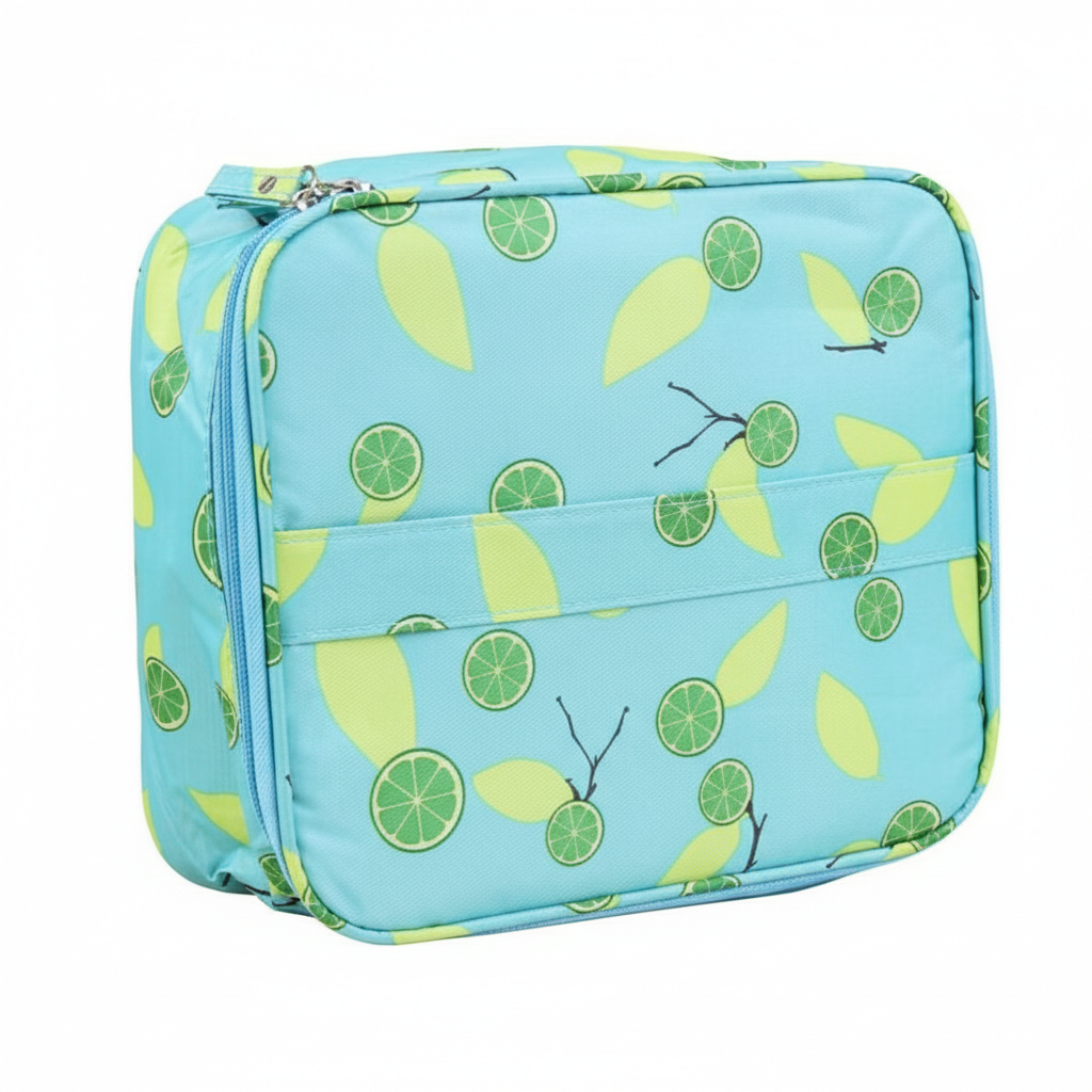Women's Travel Cosmetics and Makeup Organizer Zipper Bag with Partitions Pattern 04