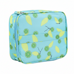 Women's Travel Cosmetics and Makeup Organizer Zipper Bag with Partitions Pattern 04