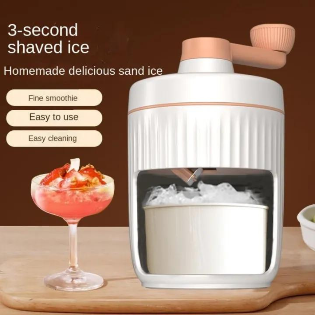 Ice crusher with crushed ice