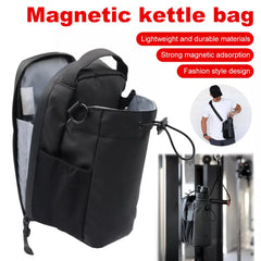 Magnetic Gym Bag for Men, Travelers Water Bottle Fitness Bag