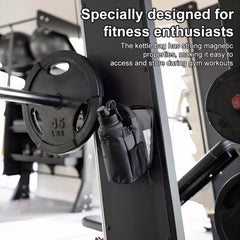 Magnetic Gym Bag for Men, Travelers Water Bottle Fitness Bag
