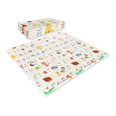 Baby Play Mat, Folding Baby Crawling Two Sided Play Mat Playmat - Q