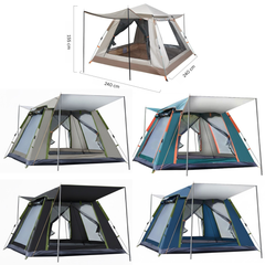 2.4 x 2.4 Meter Automatic Camping Tent with Sun Shade Canopy