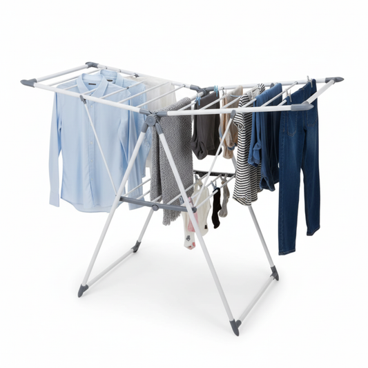 Stainless Steel Folding Clothes Drying Rack, Indoor & Outdoor Clothes Airer