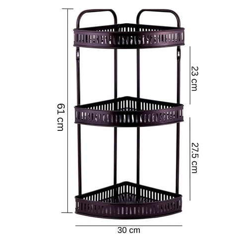 3 Layer Stainless Steel Countertop Corner Rack for Kitchen – Qmax Qatar