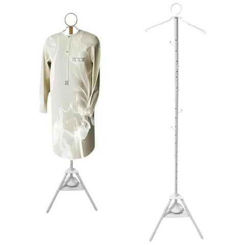 Vertical Clothes Hanging Garment Steamer Stand with Incense Burner