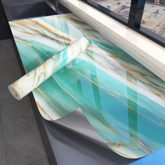 Self Adhesive Waterproof PVC Wallpaper Sticker for Kitchen, Cupboard, Storage Shelves and Table D