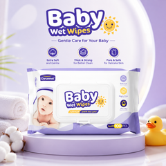 Xinrunmei Baby Wet Wipes, Pack of 100 Pcs