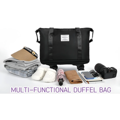 Folding Expandable Large Capacity Travel Duffel Bag with Detachable Wheels