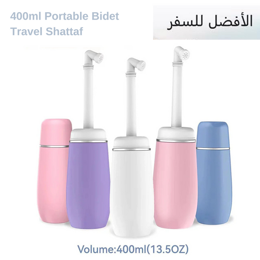 400ml Portable Bidet Handheld Travel Shattaf for Personal Hygiene