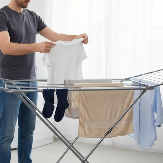 Folding Clothes Drying Rack Airer with 16 Kg Load Capacity and 14 Meter Drying Space