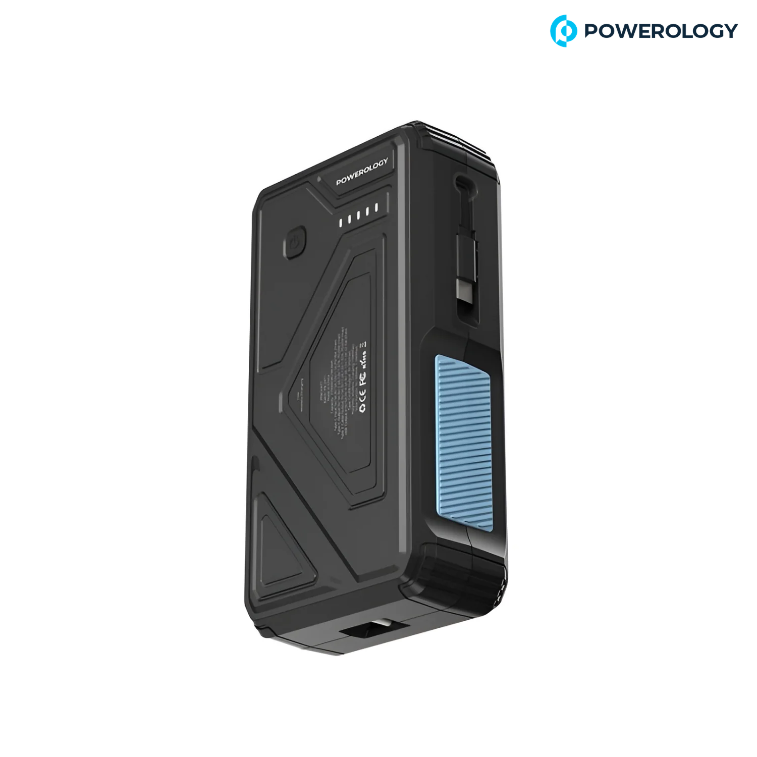 Powerology 27000mAh Solar Wireless Charging Power Bank