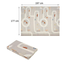 Baby Play Mat, Folding Baby Crawling Two Sided Play Mat Playmat - O