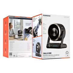 Porodo Chillo Core 6000mAh Desktop Fan with LED Display