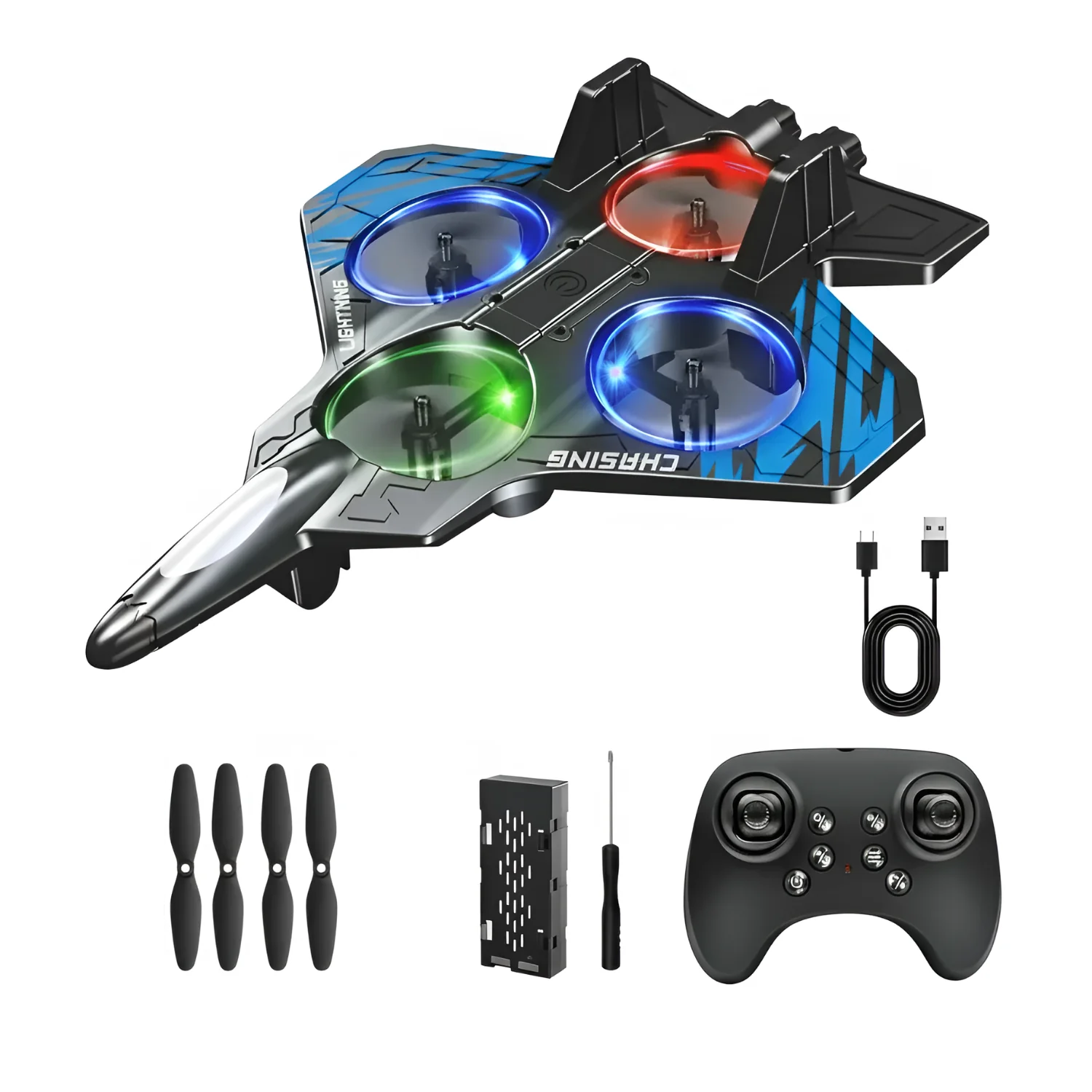 Pulse Halberd 2.4GHz Four Axis RC Fighter Jet Plane