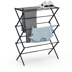 Foldable and Expandable Multi Layer Zigzag Clothes Drying Rack