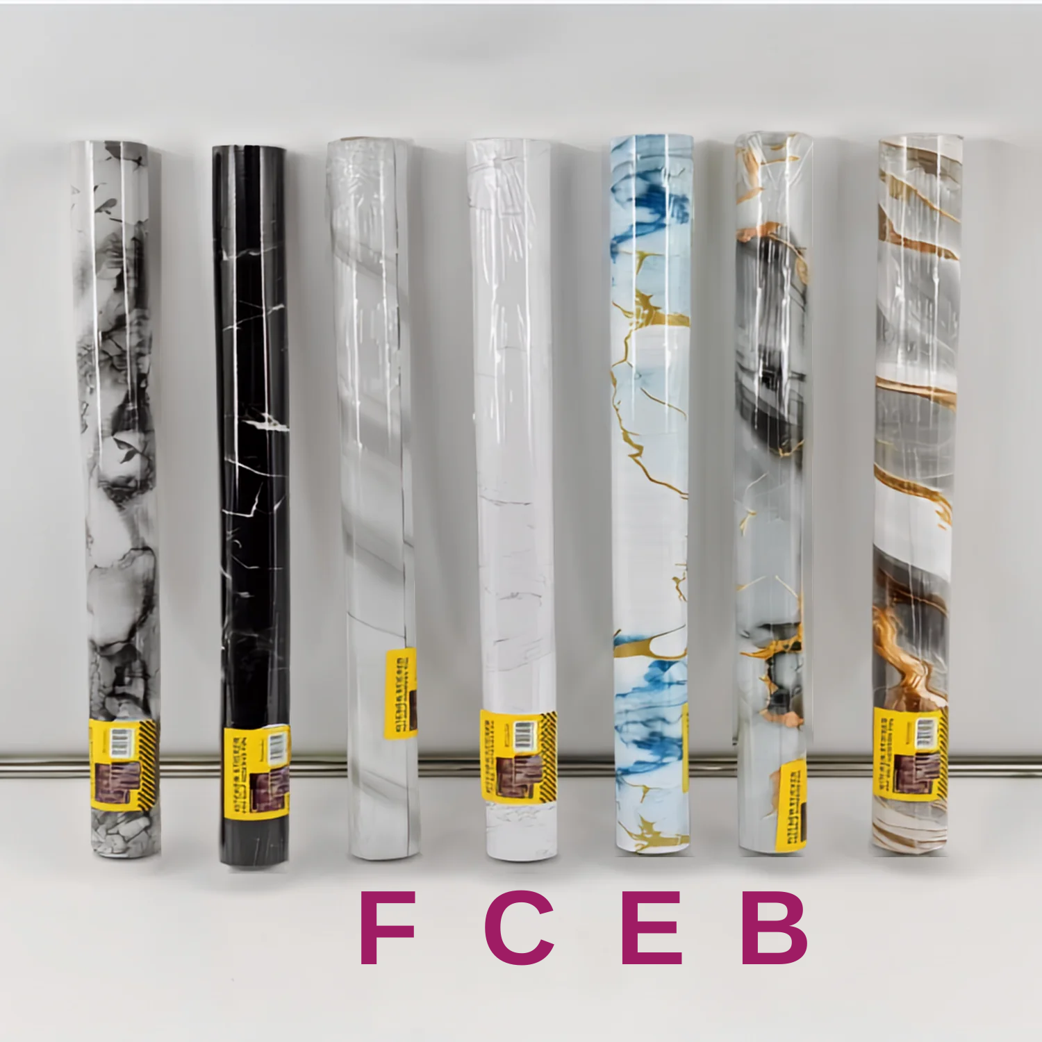 Self Adhesive Waterproof PVC Wallpaper Sticker for Kitchen, Cupboard, Storage Shelves and Table C