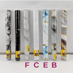Self Adhesive Waterproof PVC Wallpaper Sticker for Kitchen, Cupboard, Storage Shelves and Table C