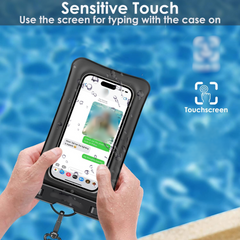Underwater Mobile Bag with Lanyard, Waterproof Phone Pouch