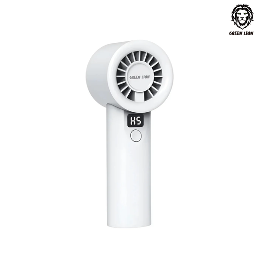 Green Lion Wind Mate Handheld Fan White