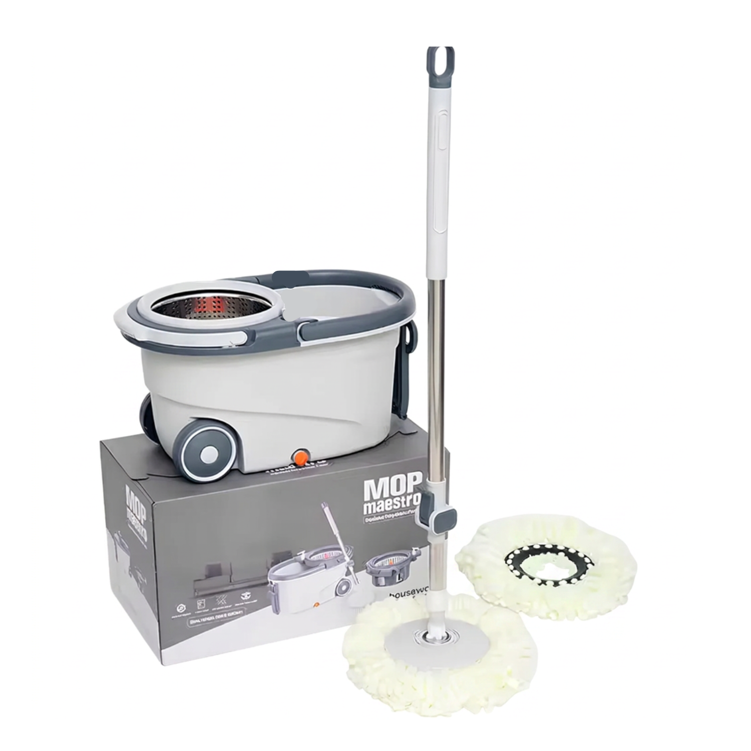 Mop Maestro 360° Magic Spin Mop with Rotary Bucket for Easy Floor Cleaning
