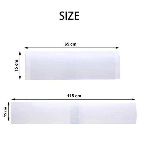 Size guide for a split AC deflector in Qatar