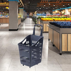 Supermarket Shopping Basket Trolley Cart with Wheels
