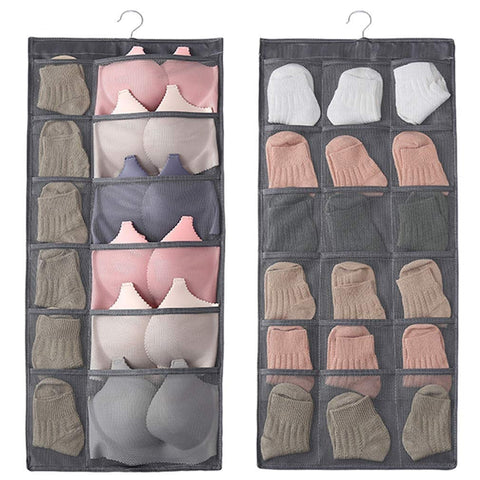 30 Pockets Women's Hanging Socks Underwear Light Garments Wardrobe Organizer