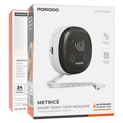 Porodo Metrice Smart Body Measuring Tape with Tracking Application