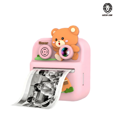 Green Lion Little Click Instant Print Camera Pink