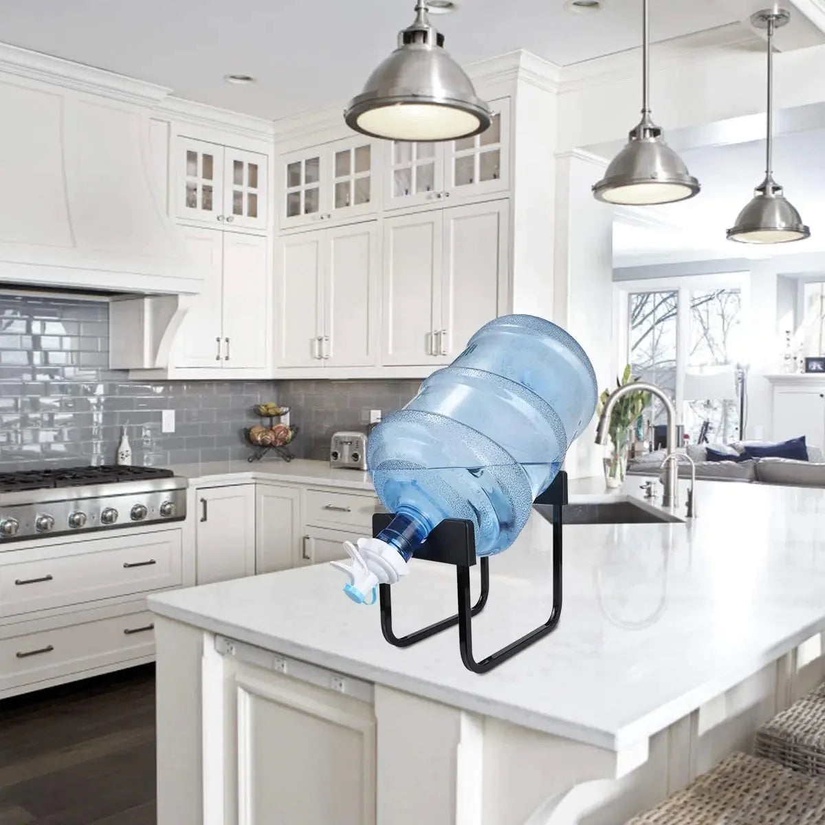 Dispensing Container Stand Portable Water Bottle Dispenser Stand with Faucet – Qmax Qatar