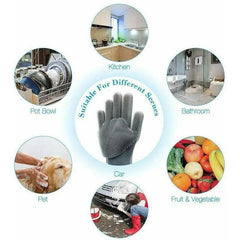 Dish Washing Silicone Scrub Gloves