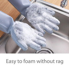 Dish Washing Silicone Scrub Gloves