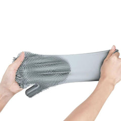 Dish Washing Silicone Scrub Gloves
