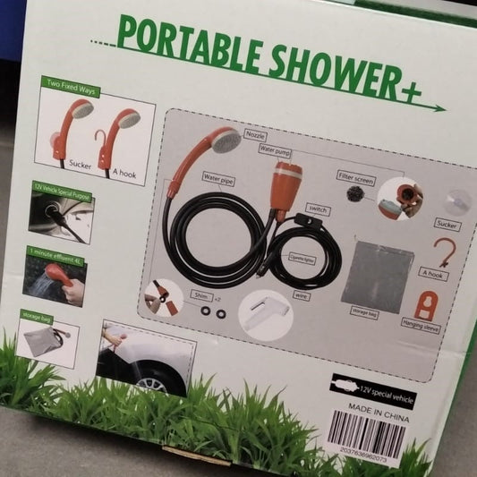 Portable Electric Outdoor Camping Shower Pump Set